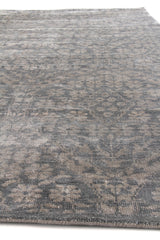 Exquisite Rugs Antique Weave Bamboo hand-knotted Bamboo Silk 9997 Gray 12' x 9' Area Rug