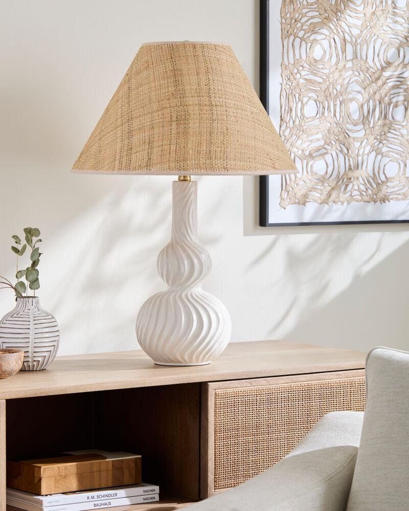 Surya Baska BSKA-001 27"H x 19"W x 19"D Table Lighting