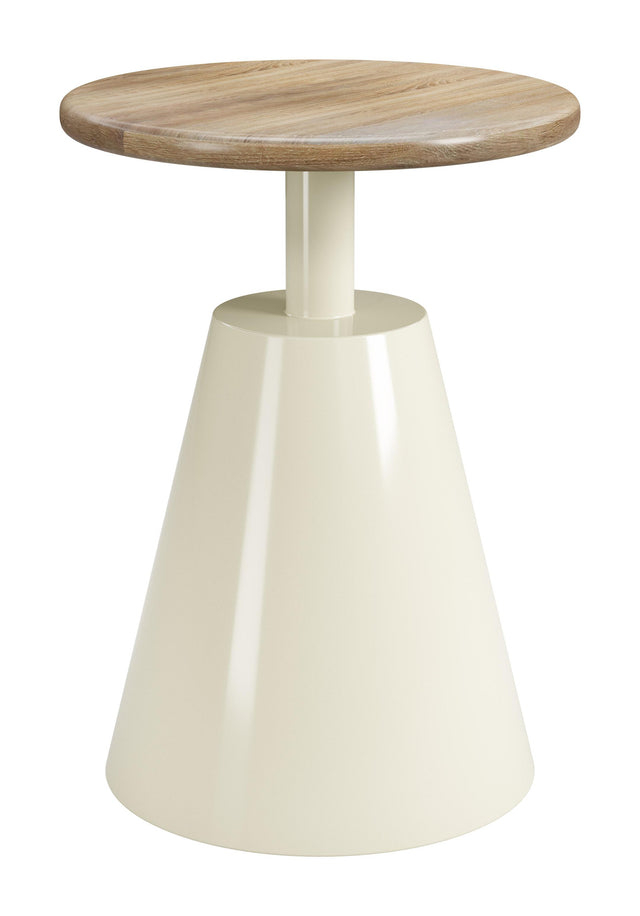 ZUO Sira Side Table Natural & Ivory