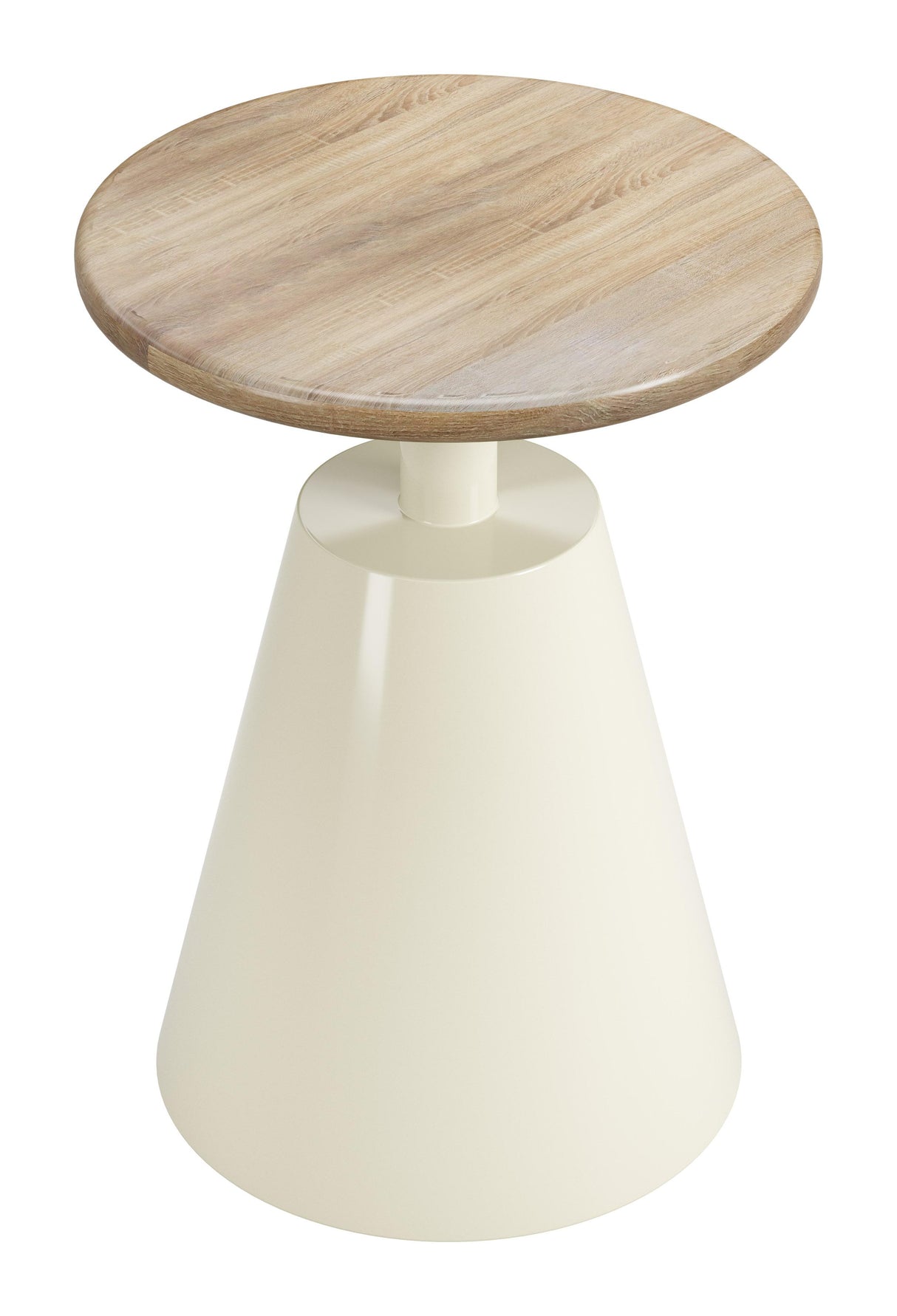 ZUO Sira Side Table Natural & Ivory