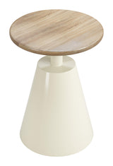 ZUO Sira Side Table Natural & Ivory