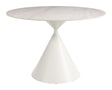 ZUO Plinn Dining Table Light Beige & White
