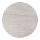 ZUO Plinn Dining Table Light Beige & White