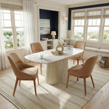 ZUO Nooka Dining Table White & Natural