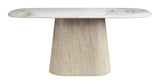 ZUO Nooka Dining Table White & Natural