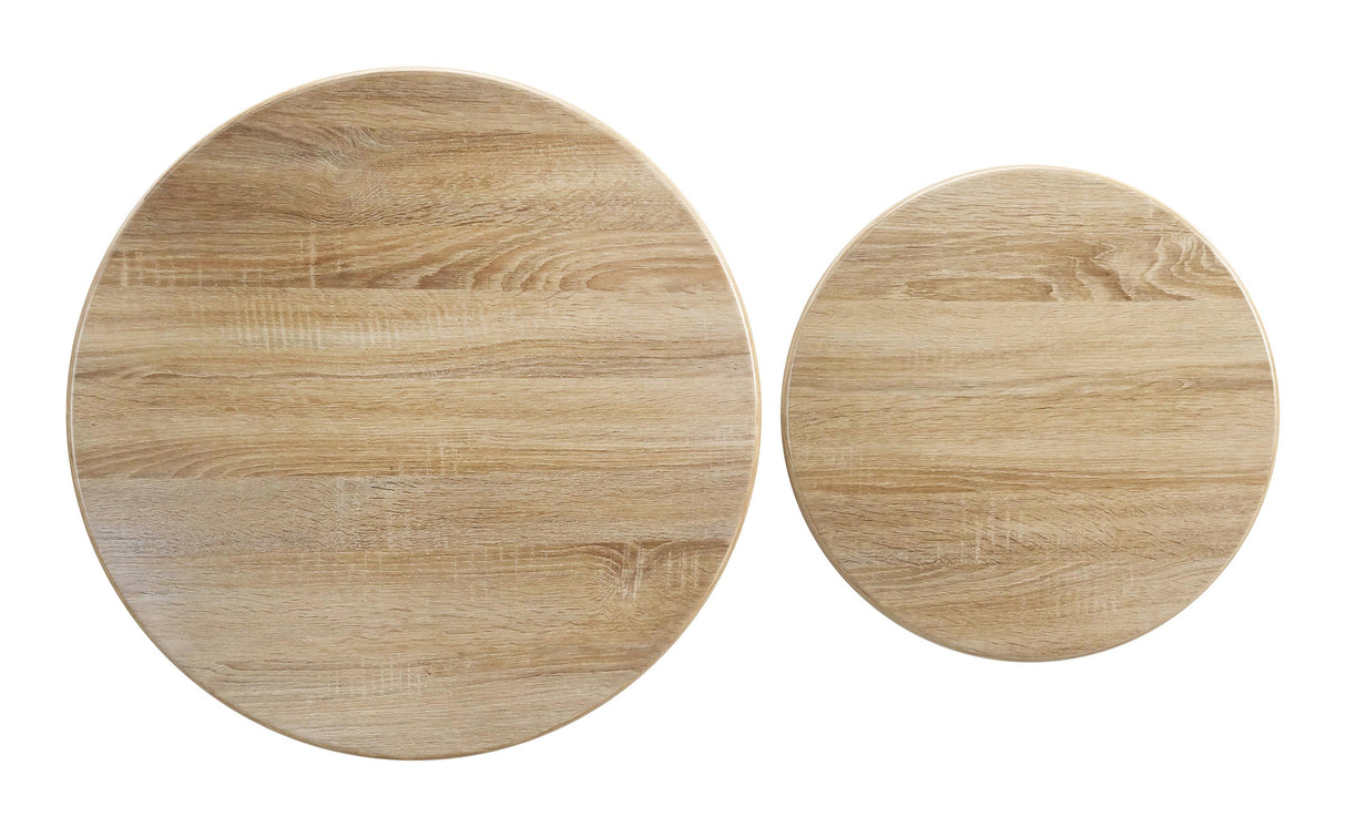 ZUO Lireen Coffee Table Set (2-Piece) Natural & Ivory