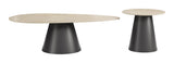 ZUO Reyes Coffee Table Set (2-Piece) Natural & Black