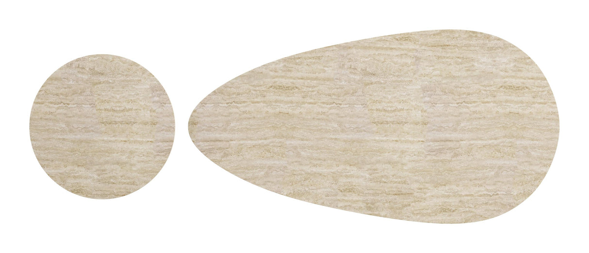 ZUO Reyes Coffee Table Set (2-Piece) Natural & Black
