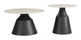 ZUO Camella Coffee Table Set (2-Piece) Light Beige & Black
