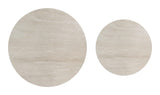 ZUO Camella Coffee Table Set (2-Piece) Light Beige & Black