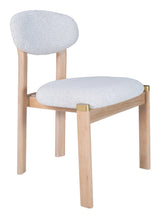 ZUO Rilou Dining Chair (Set of 2) White & Natural