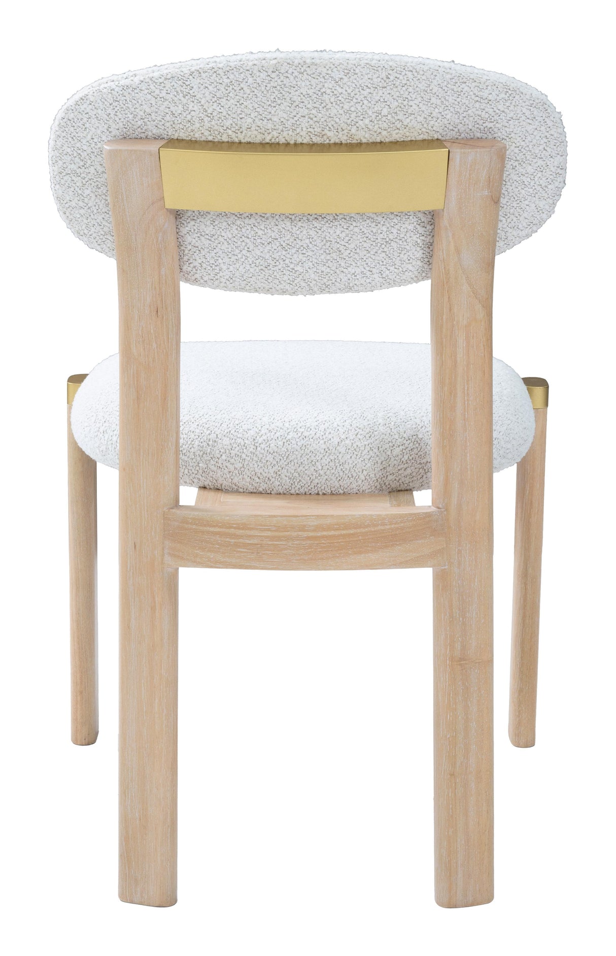 ZUO Rilou Dining Chair (Set of 2) White & Natural