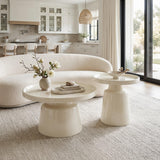 ZUO Beurre Coffee Table Set (2-Piece) Ivory