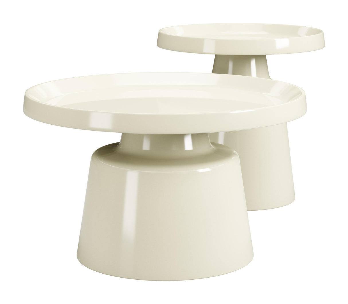 ZUO Beurre Coffee Table Set (2-Piece) Ivory
