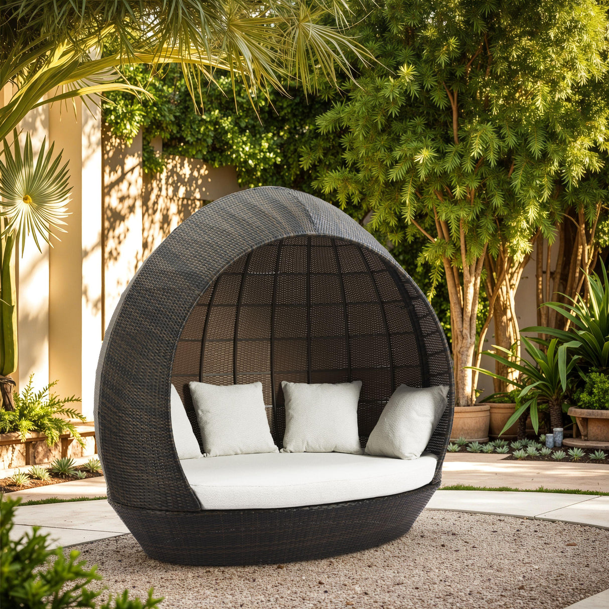 ZUO Marisol Beach Daybed Brown & Beige