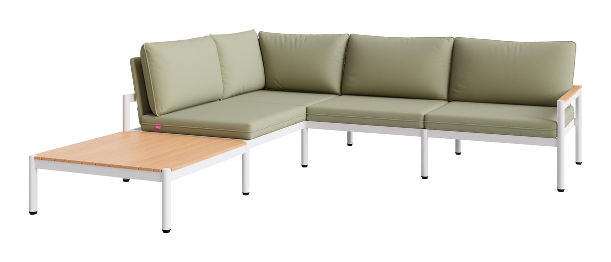 ZUO Lychee Modular Sectional Green