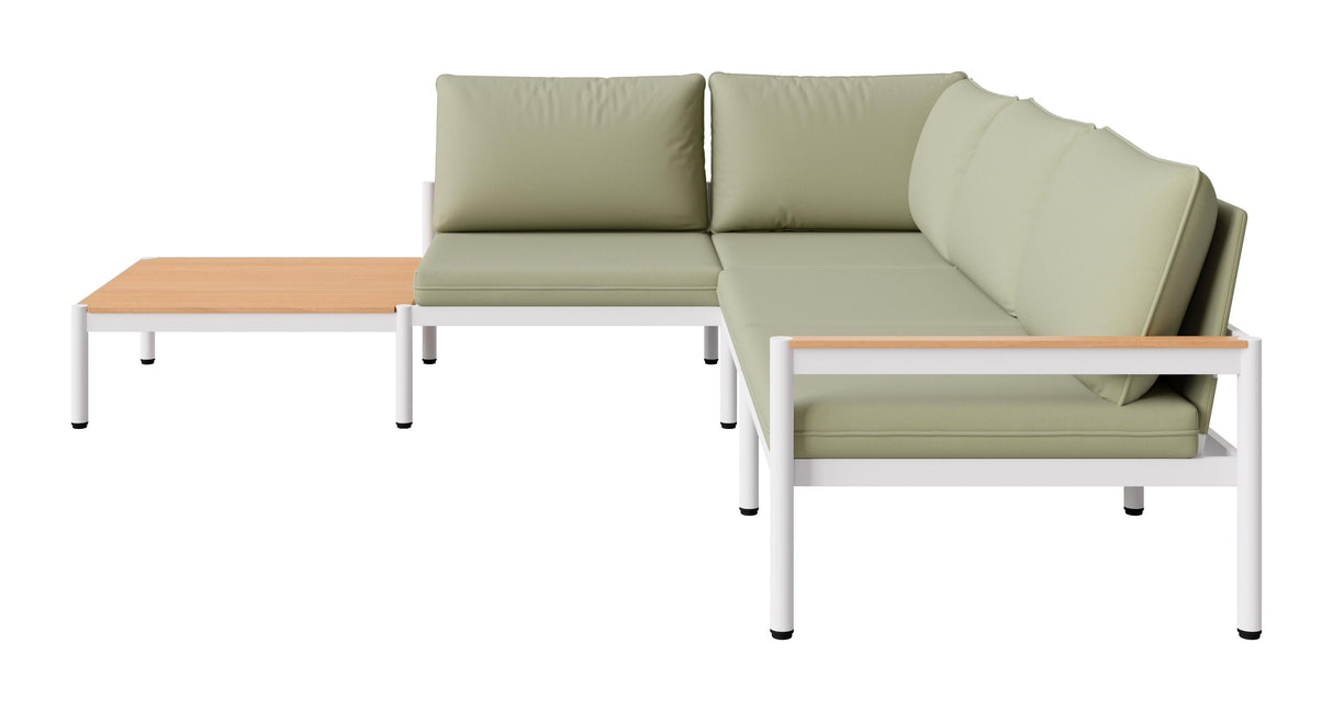 ZUO Lychee Modular Sectional Green