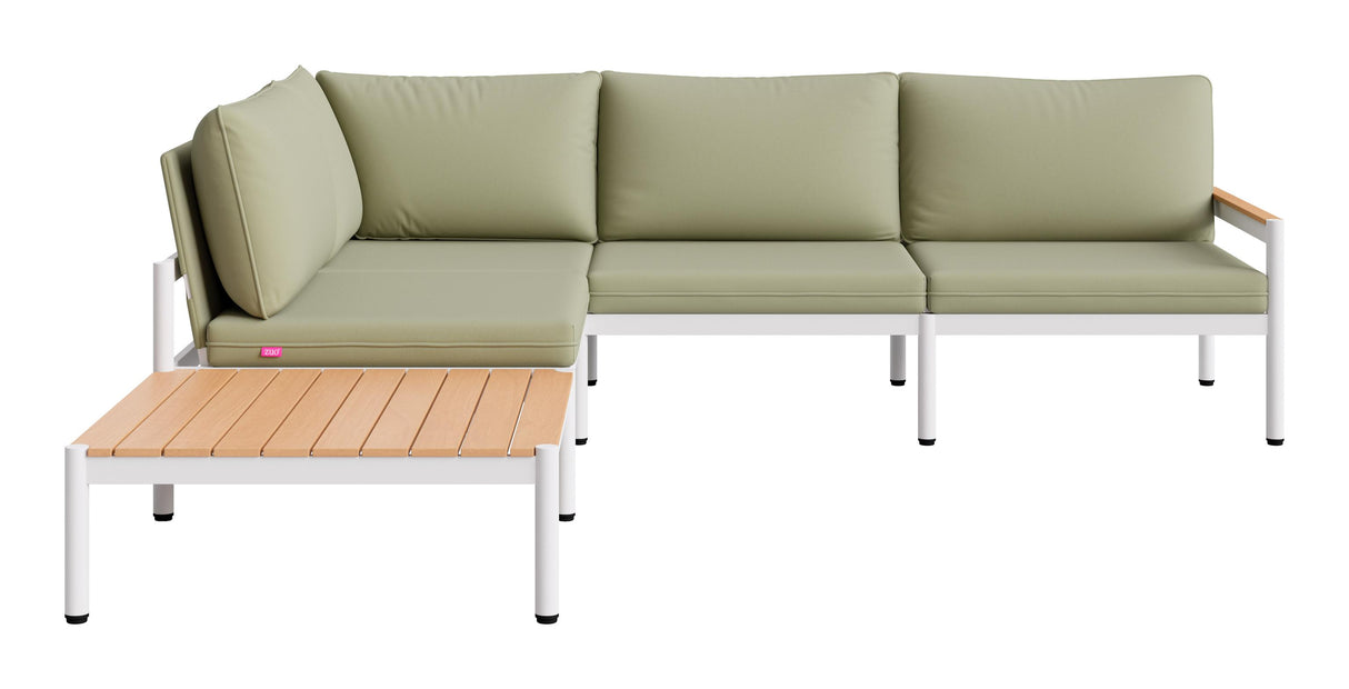 ZUO Lychee Modular Sectional Green
