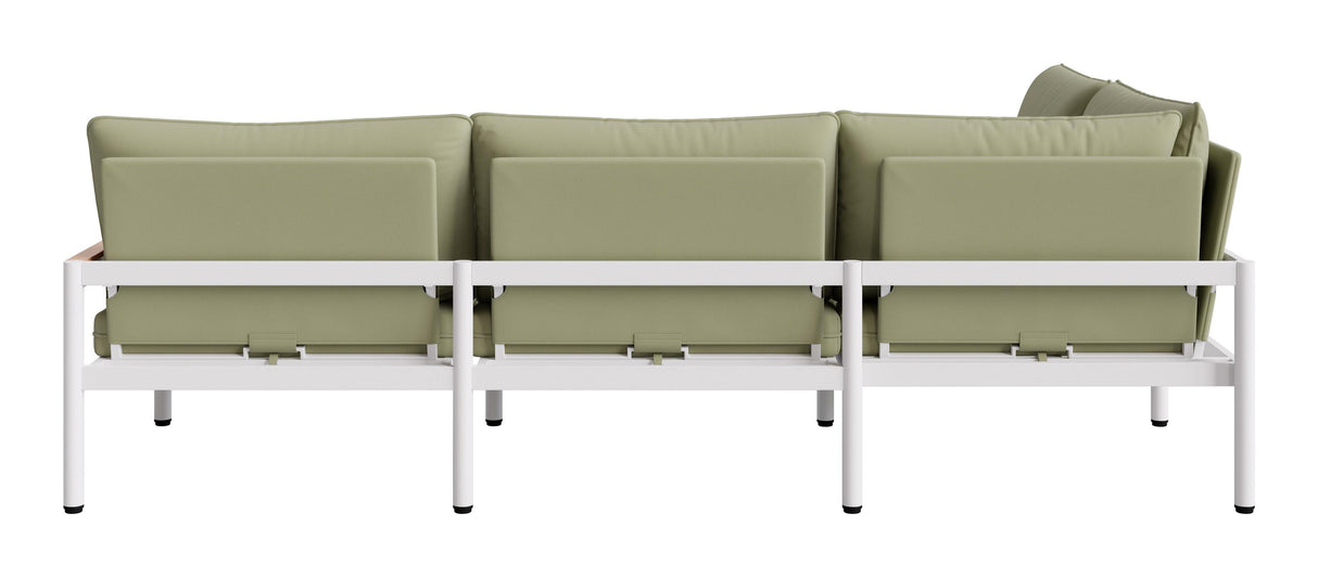 ZUO Lychee Modular Sectional Green