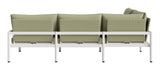 ZUO Lychee Modular Sectional Green