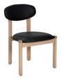 ZUO Rilou Dining Chair (Set of 2) Black & Natural