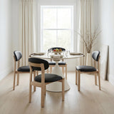 ZUO Rilou Dining Chair (Set of 2) Black & Natural