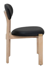 ZUO Rilou Dining Chair (Set of 2) Black & Natural