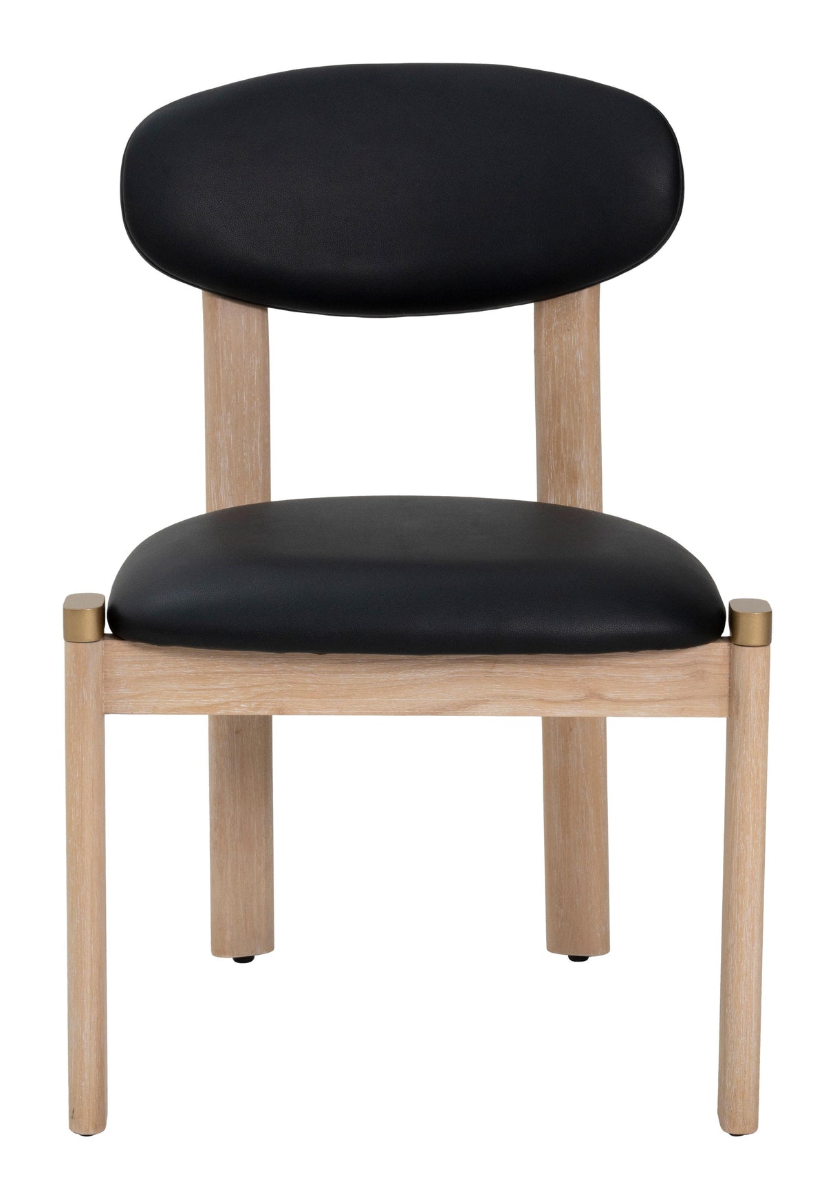 ZUO Rilou Dining Chair (Set of 2) Black & Natural