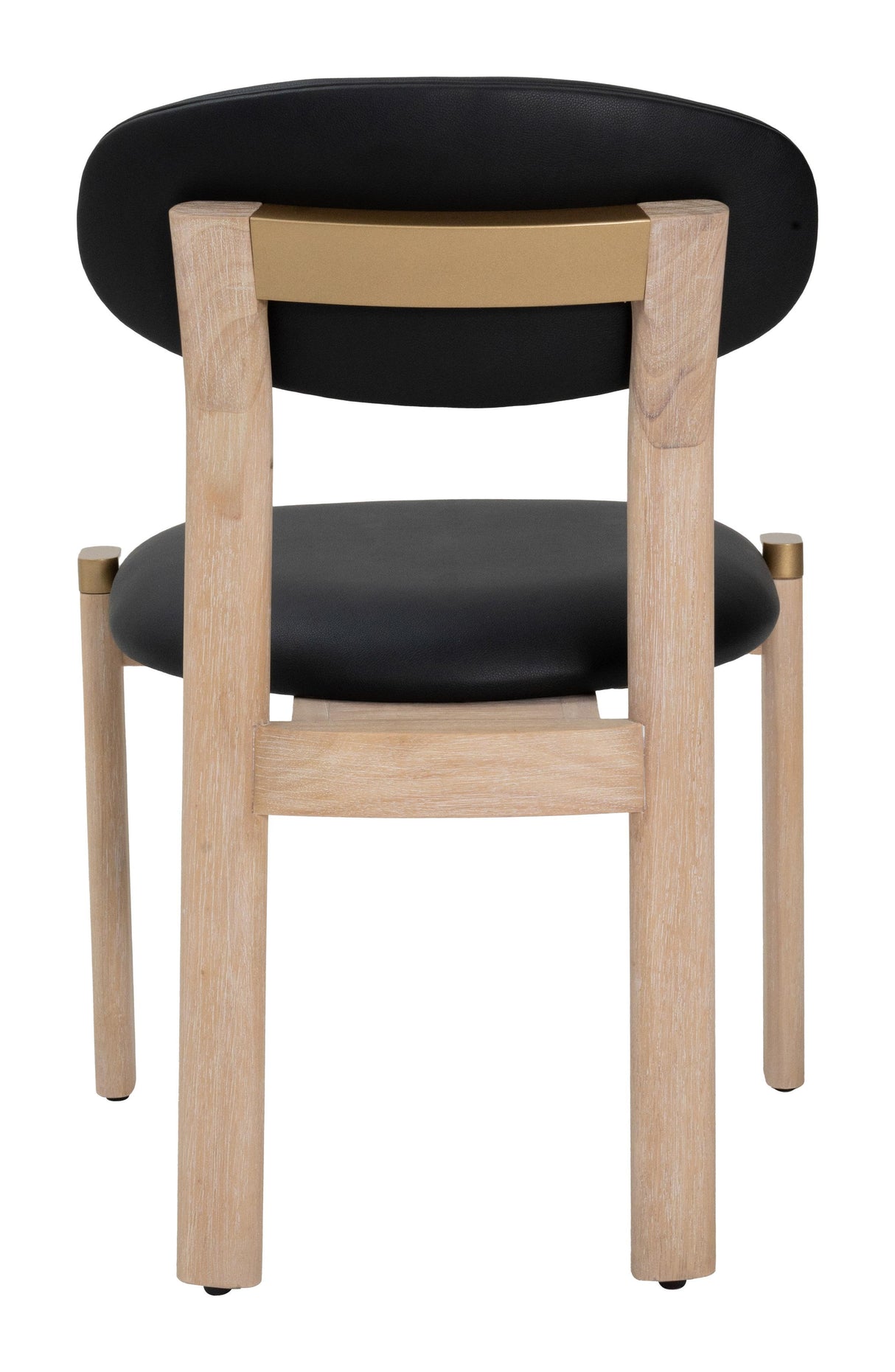 ZUO Rilou Dining Chair (Set of 2) Black & Natural