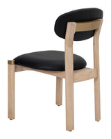 ZUO Rilou Dining Chair (Set of 2) Black & Natural