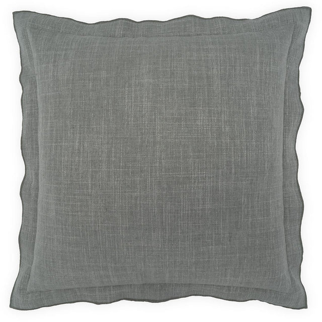 D.V. Kap Home Lena Flange Grey 24" x 24" Pillow