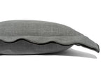 D.V. Kap Home Lena Flange Grey 24" x 24" Pillow