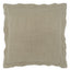 D.V. Kap Home Lena Flange Wheat 24" x 24" Pillow