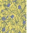 Cole & Son IRIS VIOLET ON CITRINE Wallpaper
