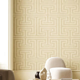 Galerie SY27514 Synergy Geometric Beige Wallpaper SY27514 Beige Wallpaper