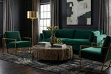 Phillips Collection Chaka Petrified , Mixed With Black Legs Coffee Table