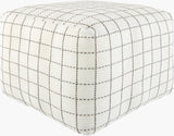 Surya Island Vibe IDPF-006 14"H x 18"W x 18"D Pouf