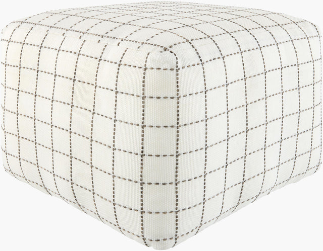 Surya Island Vibe IDPF-006 14"H x 18"W x 18"D Pouf