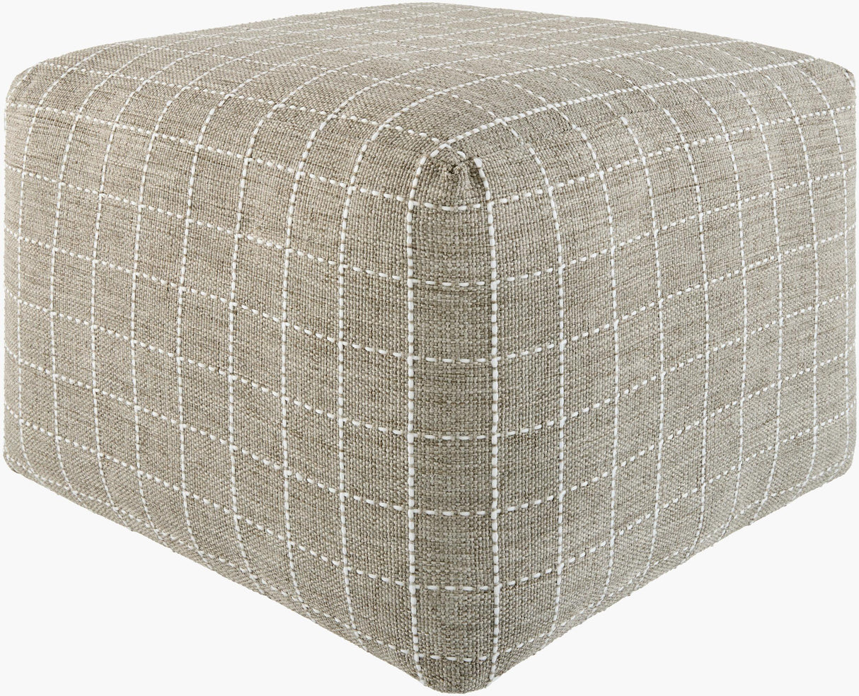 Surya Island Vibe IDPF-007 14"H x 18"W x 18"D Pouf