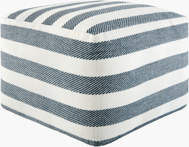Surya Island Vibe IDPF-010 14"H x 18"W x 18"D Pouf