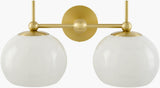 Surya Okena OKNA-004 9"L x 18"W x 12"H Wall Lighting