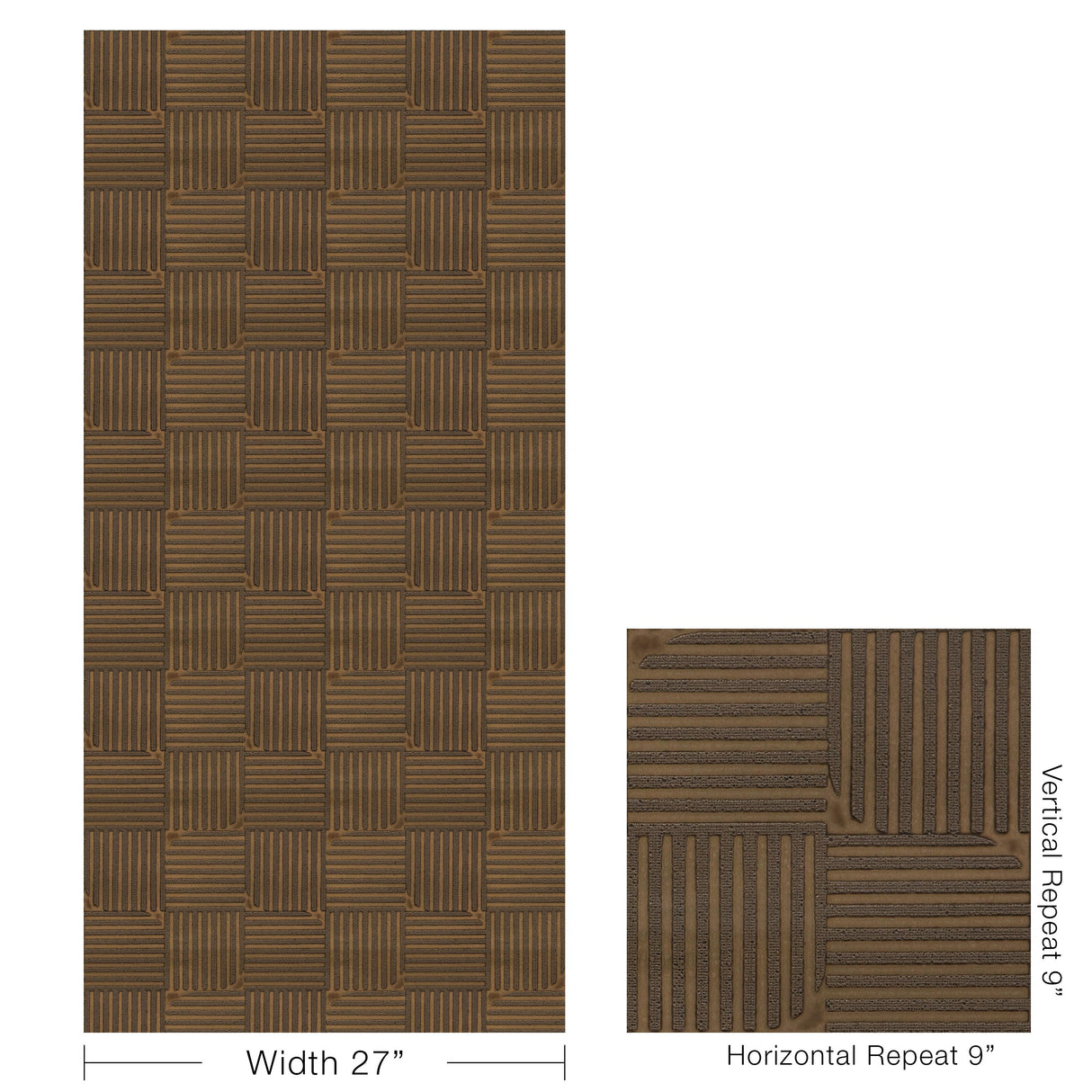 Lee Jofa TETRA WC WALNUT Wallpaper