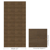 Lee Jofa TETRA WC WALNUT Wallpaper