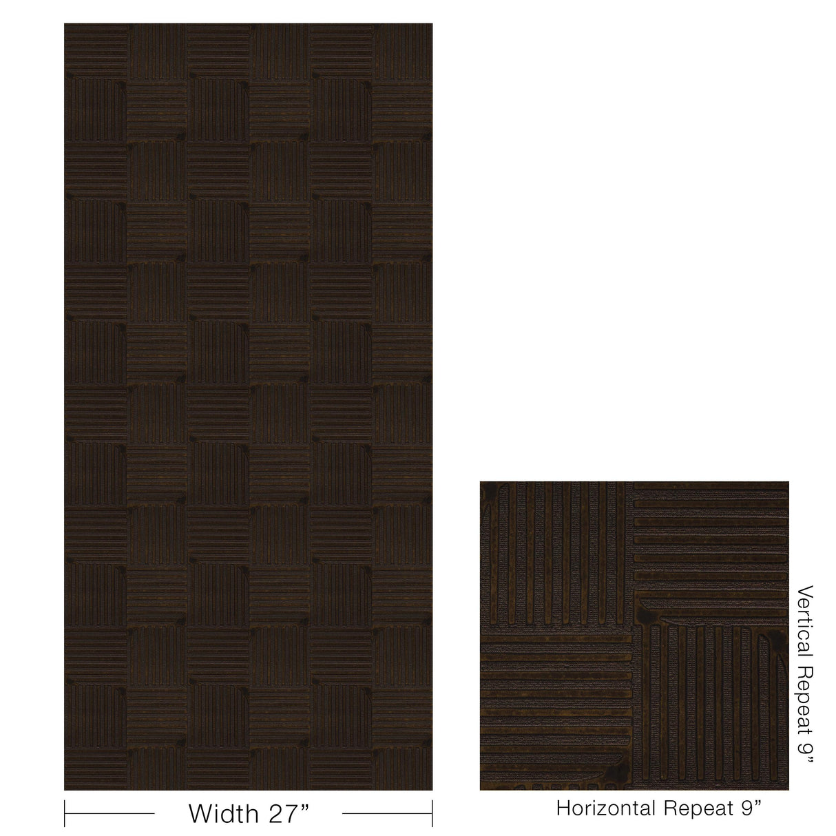 Lee Jofa TETRA WC COAL Wallpaper