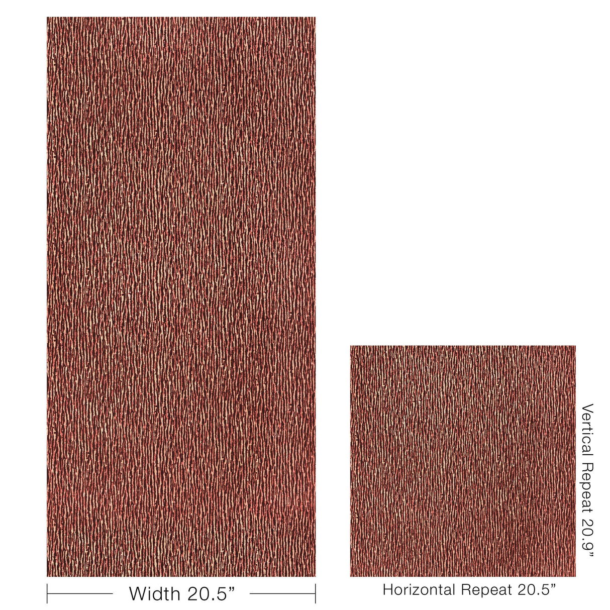 Lee Jofa MAIA FLOCK WC GARNET Wallpaper