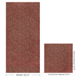 Lee Jofa MAIA FLOCK WC GARNET Wallpaper