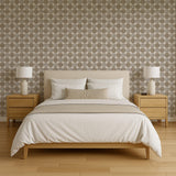 Veer Decor Horizon Circles Brown Peel and Stick Wallpaper