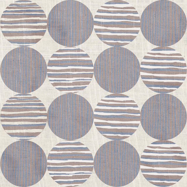Veer Decor Horizon Circles Blue Peel and Stick Wallpaper