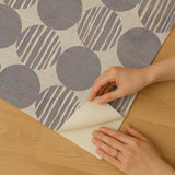 Veer Decor Horizon Circles Blue Peel and Stick Wallpaper