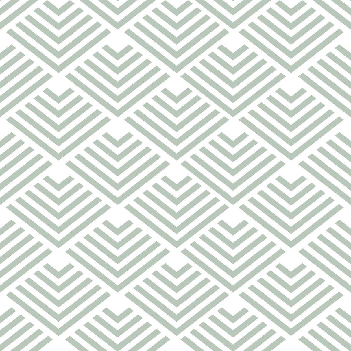Veer Decor Geometric Chevron Diamond Green Peel and Stick Wallpaper